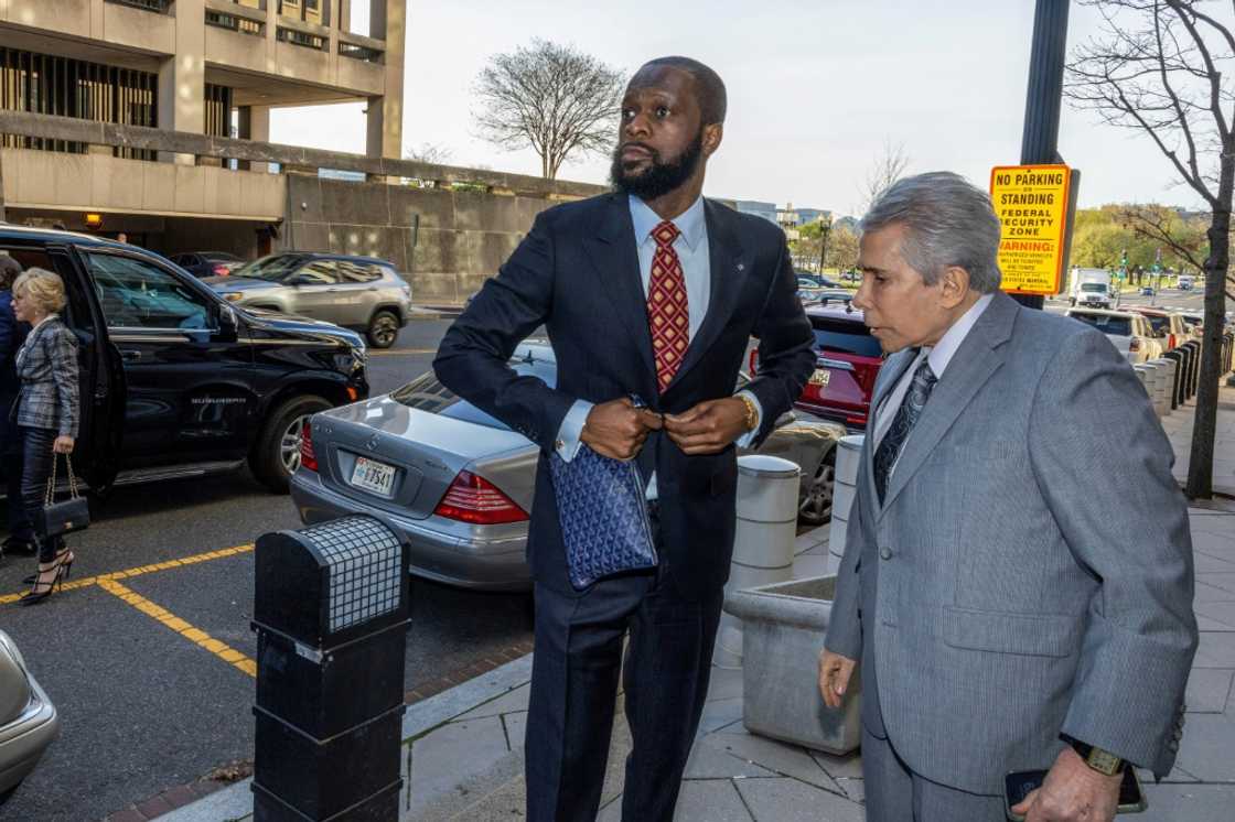 Pras Michel (L), a member of the 1990's hip-hop group the Fugees, was found guilty of multiple counts including illegal campaign contributions and money laundering for his dealings with fugitive Malaysia financier Low Taek Jho Pras Michel (L), a member of the 1990's hip-hop group the Fugees, was found guilty of multiple counts including illegal campaign contributions and money laundering for his dealings with fugitive Malaysia financier Low Taek Jho