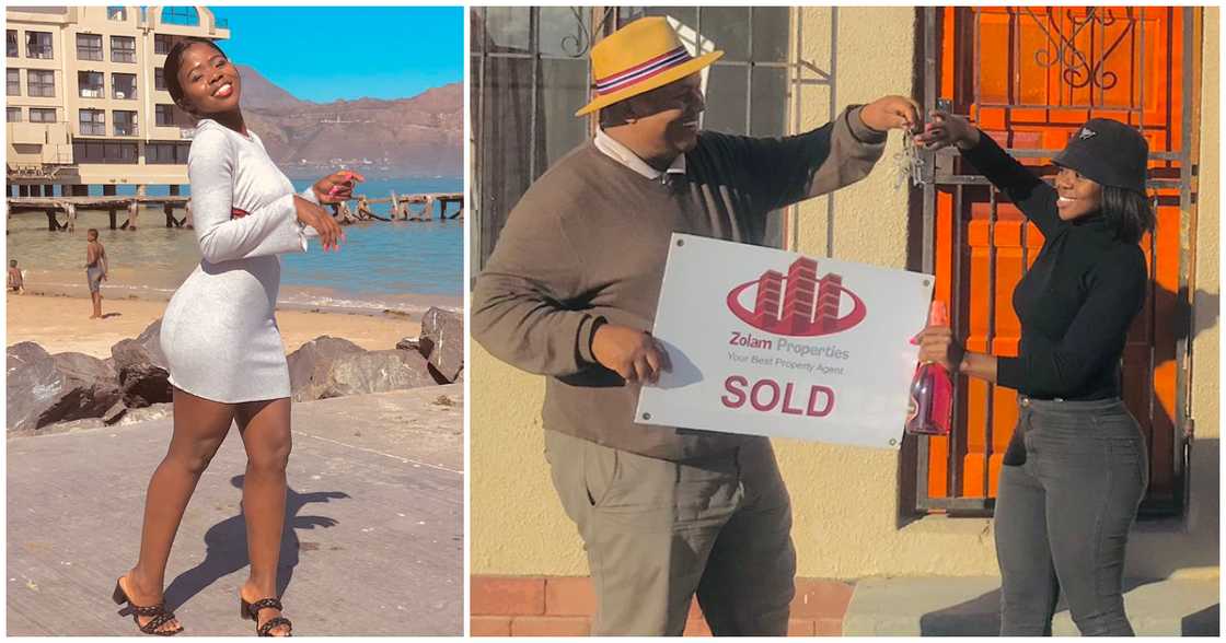 Young lady buys her own house Young lady buys her own house