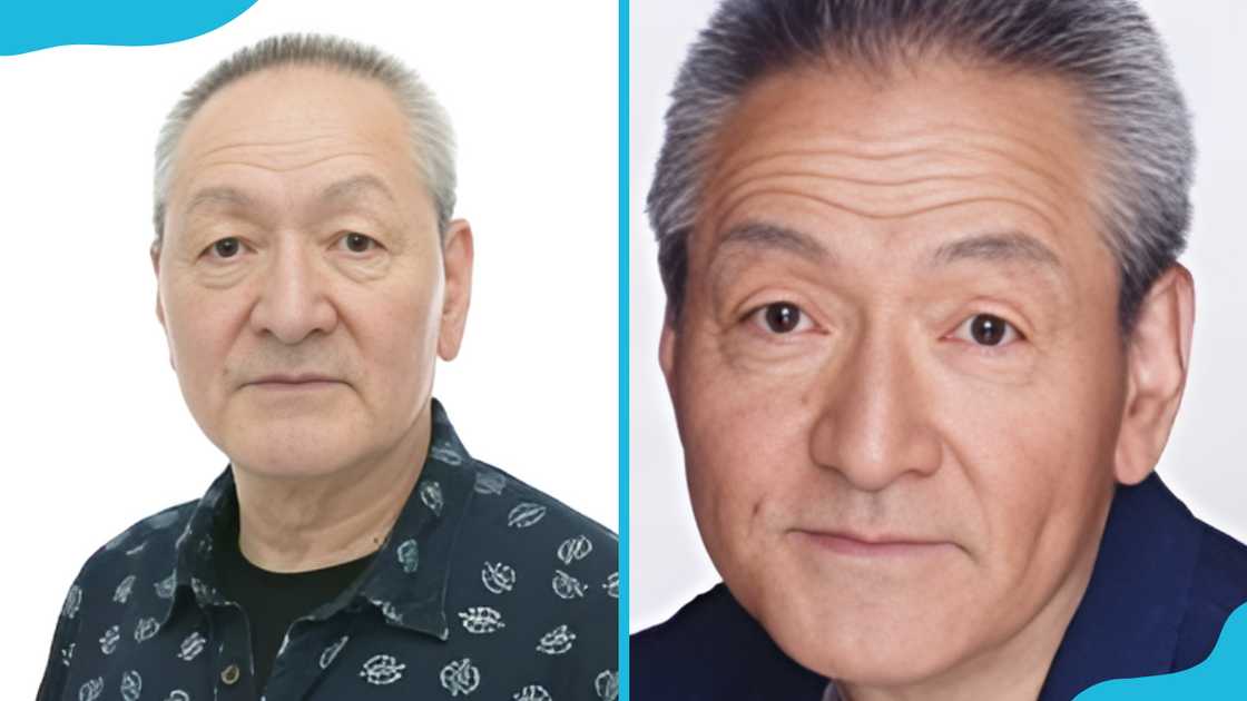 Takeshi Aono poses for a photo (L). He is sitting (R) Takeshi Aono poses for a photo (L). He is sitting (R)