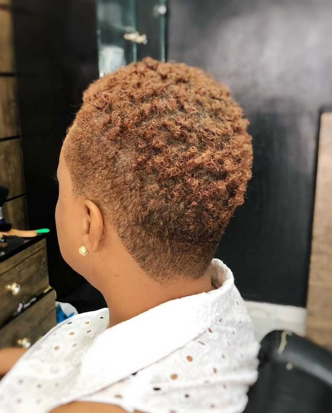 black female fade haircut designs