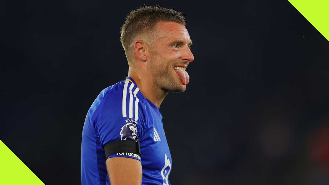 Jamie Vardy scored against Tottenham Hotspur at the King Power Stadium, helping Leicester City salvage a draw on their Premier League return. Jamie Vardy scored against Tottenham Hotspur at the King Power Stadium, helping Leicester City salvage a draw on their Premier League return.