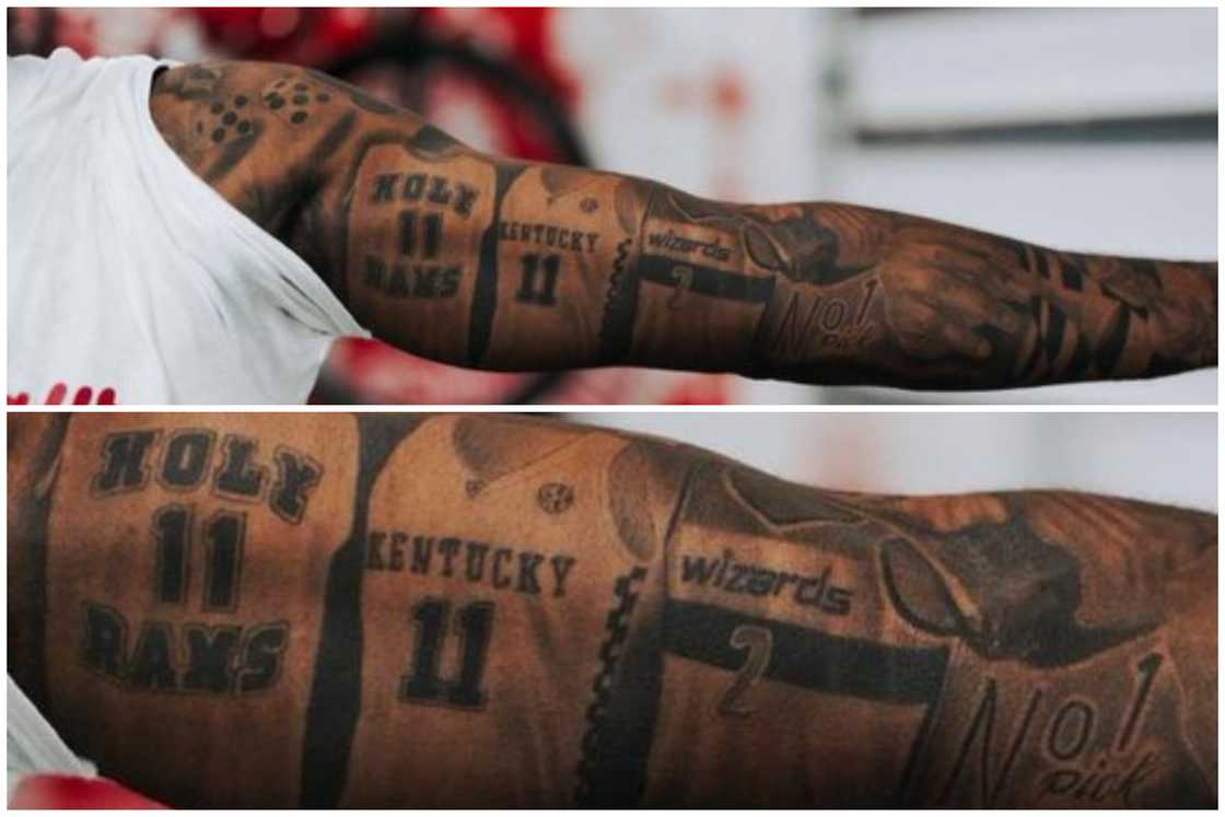 John Wall tattoos