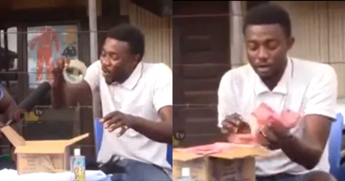 Zongo guru showing fake trick used by mallams Zongo guru showing fake trick used by mallams