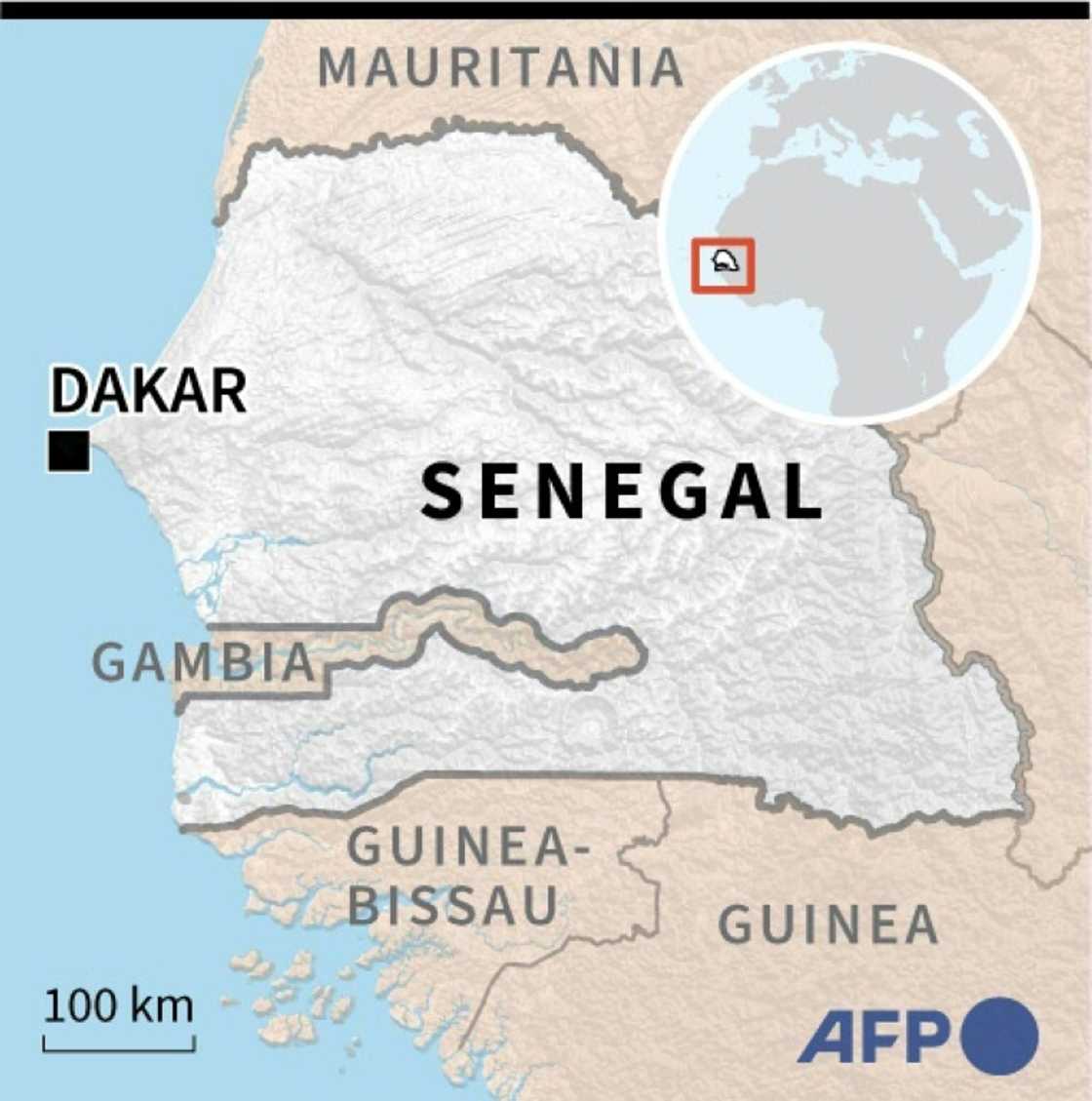 Map of Senegal amid heightened political tension and protests Map of Senegal amid heightened political tension and protests