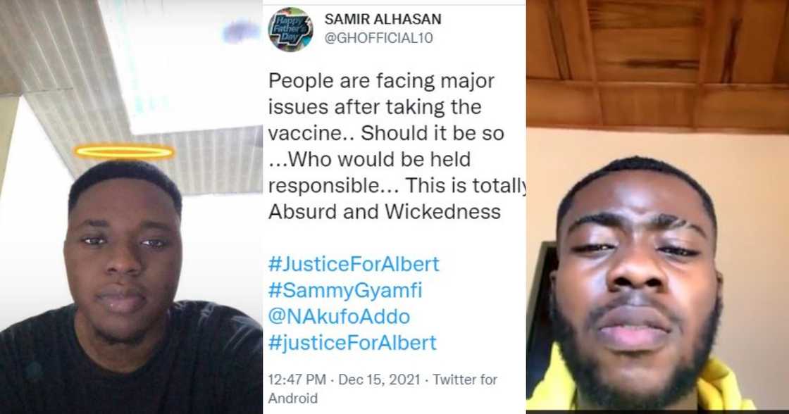 Justice4Albert: Ghanaians React To the Death of UG Student Who Died 2 days After Taking Covid Vaccine Justice4Albert: Ghanaians React To the Death of UG Student Who Died 2 days After Taking Covid Vaccine