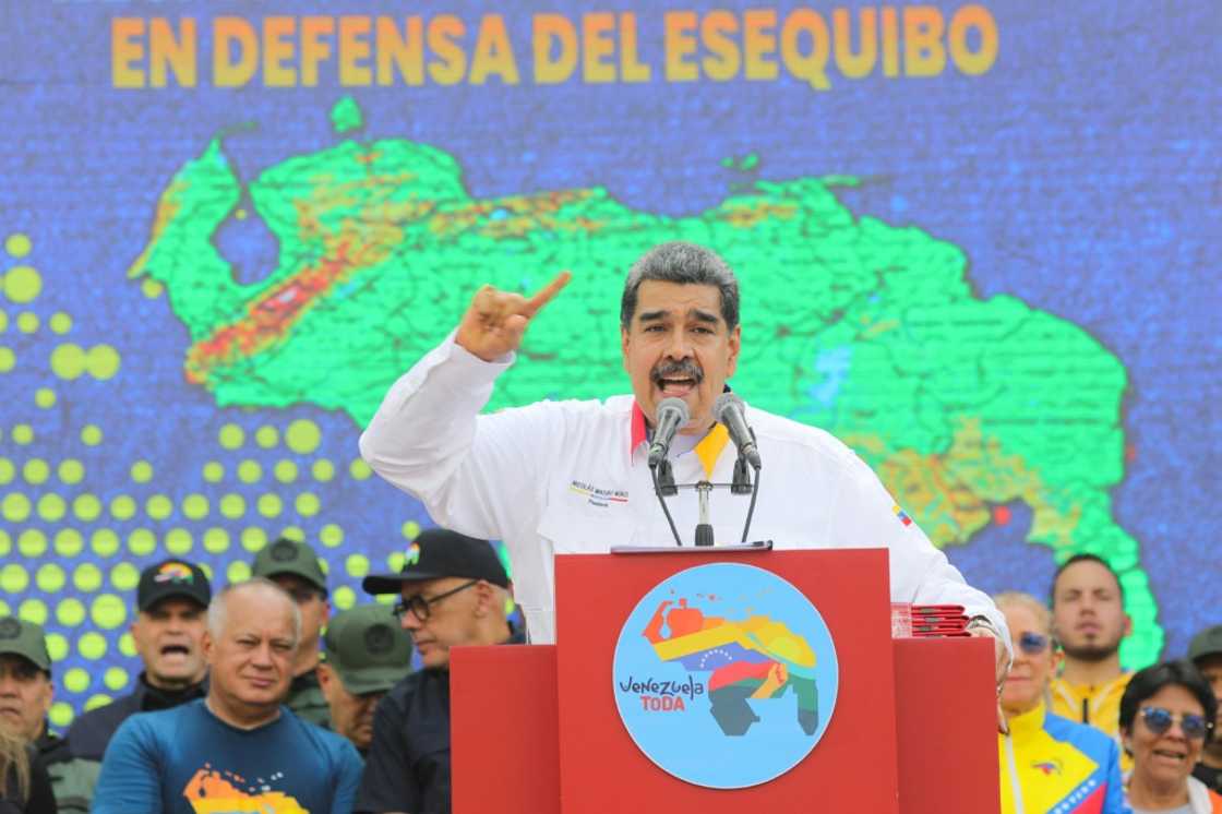 Nicolas Maduro has started legal manuevers to create a Venezuelan province in Essequibo and ordered the state oil company to issue licenses for extracting crude in the region Nicolas Maduro has started legal manuevers to create a Venezuelan province in Essequibo and ordered the state oil company to issue licenses for extracting crude in the region