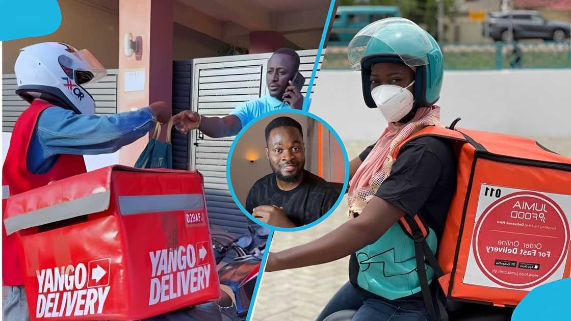 Ghana, Hilldoe, Food delivery, Accra, TikTok, Rider Ghana, Hilldoe, Food delivery, Accra, TikTok, Rider