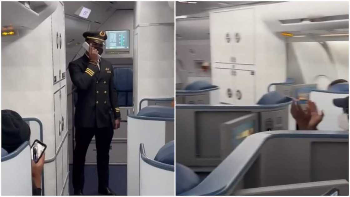 He wished them a safe flight in Yoruba and Pidgin English. He wished them a safe flight in Yoruba and Pidgin English.