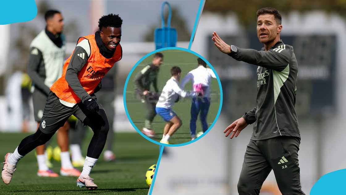 Vinicius Junior 'destroys' Xabi Alonso with filthy nutmeg Vinicius Junior 'destroys' Xabi Alonso with filthy nutmeg