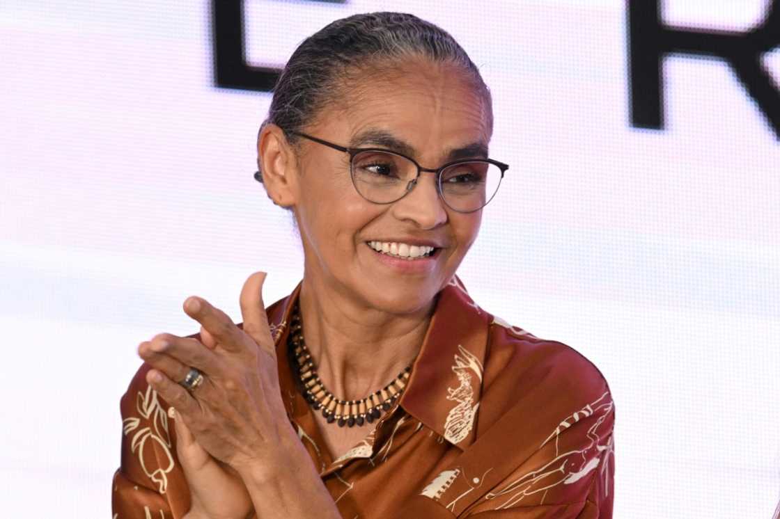 Brazil's new Environment Minister Marina Silva gestures during her swearing-in ceremony in Brasilia on January 4 Brazil's new Environment Minister Marina Silva gestures during her swearing-in ceremony in Brasilia on January 4