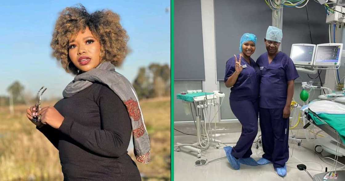 A young dentist expressed how she followed in her dad's footsteps. A young dentist expressed how she followed in her dad's footsteps.