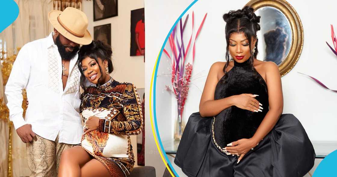 Praye Tiatia and Selly Galley in a maternity photoshoot Praye Tiatia and Selly Galley in a maternity photoshoot