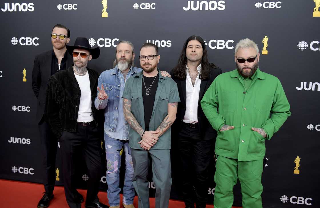 Alexisonfire attends the 2023 JUNO Awards at Rogers Place