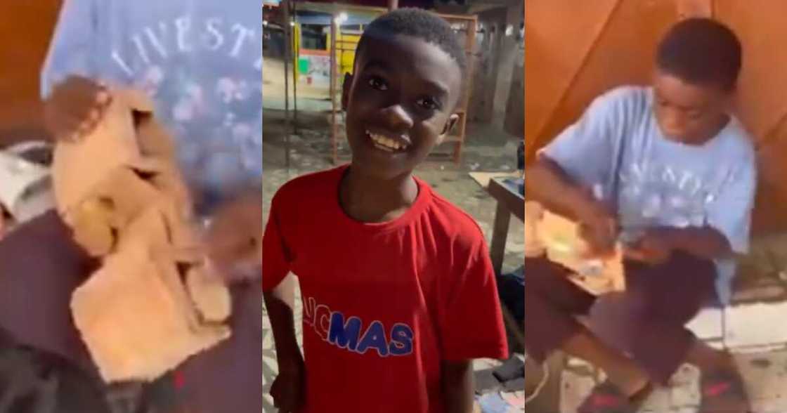 Prince Antwi: 12-year-old Ghanaian Student Builds Wooden Car that Moves from Scratch; Video Pops Up Prince Antwi: 12-year-old Ghanaian Student Builds Wooden Car that Moves from Scratch; Video Pops Up