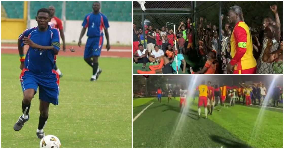 Agya Koo Mimics Ronaldo's Celebration Agya Koo Mimics Ronaldo's Celebration