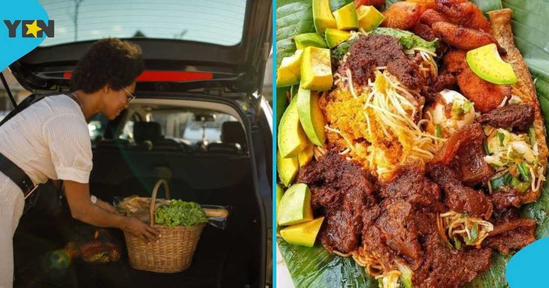 Ghanaian woman in UK sell Waakye in car boot Ghanaian woman in UK sell Waakye in car boot