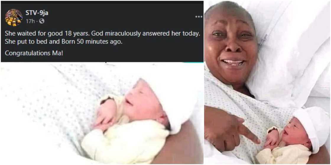 Jubilation as Nigerian Woman Finally Gives Birth after 18 Years of Waiting, Many React Jubilation as Nigerian Woman Finally Gives Birth after 18 Years of Waiting, Many React