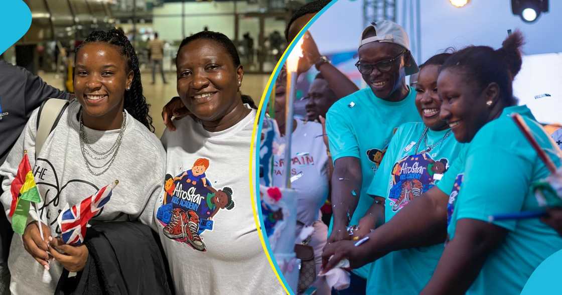 Afronita's mother wins hearts of Ghanaians after video from their rousing welcome at the airport surfaced Afronita's mother wins hearts of Ghanaians after video from their rousing welcome at the airport surfaced