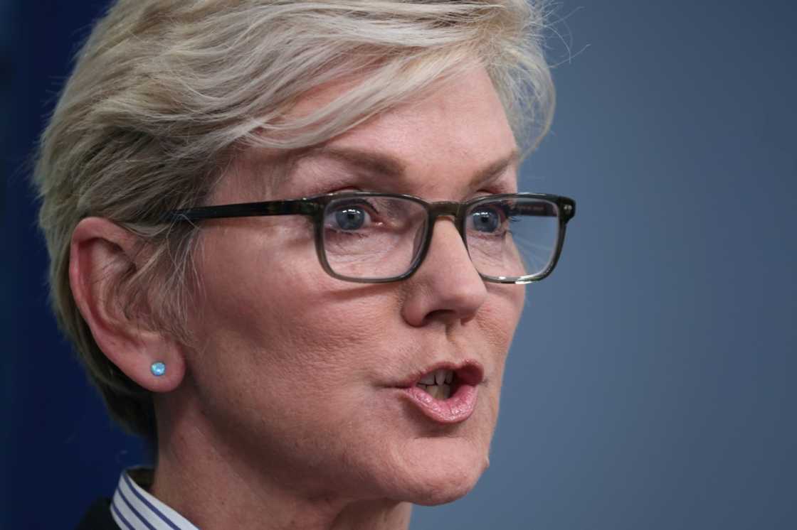 US Secretary of Energy Jennifer Granholm said Biden administration programs had made the United States "irresistible" to investors and foreign companies focused on renewable energy US Secretary of Energy Jennifer Granholm said Biden administration programs had made the United States "irresistible" to investors and foreign companies focused on renewable energy