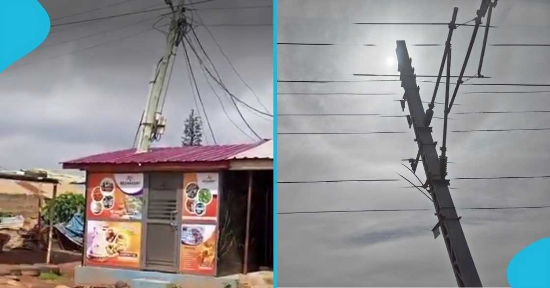 Electricity pole, Ashaiman-washington, store, shop, ghana electricty, Ghanaian man, trending video Electricity pole, Ashaiman-washington, store, shop, ghana electricty, Ghanaian man, trending video