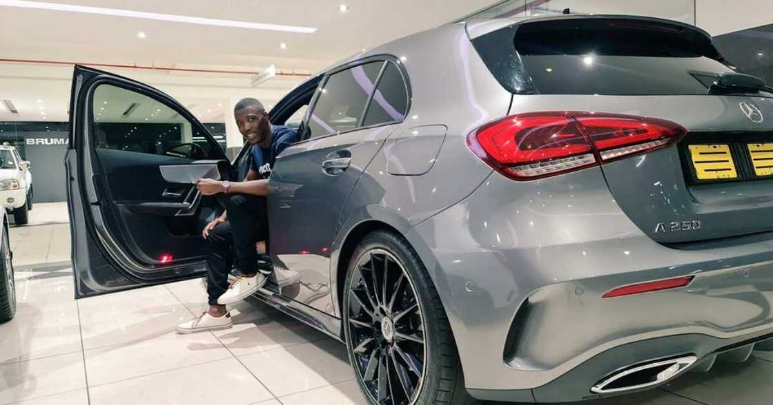 Soft Life: Young Mzansi Man Buys Himself Luxury Benz for His Birthday Soft Life: Young Mzansi Man Buys Himself Luxury Benz for His Birthday