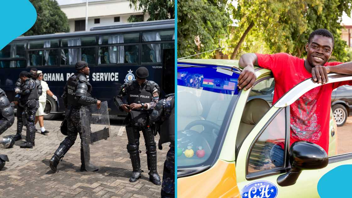 Ghana Police, Taxi driver, Fish, meat, Road offences, Ghana law, Ghana court, MTTD. Ghana Police, Taxi driver, Fish, meat, Road offences, Ghana law, Ghana court, MTTD.