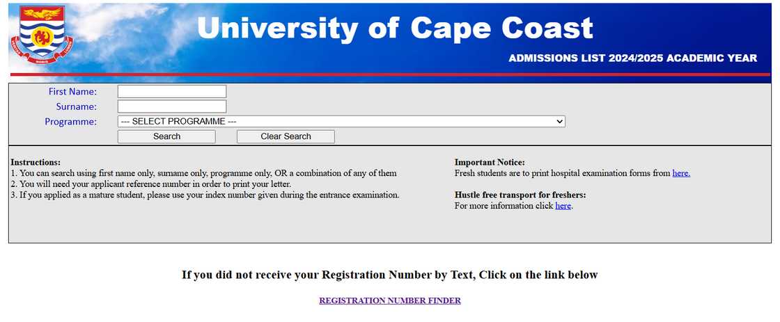 UCC 2026 admission portal UCC 2026 admission portal