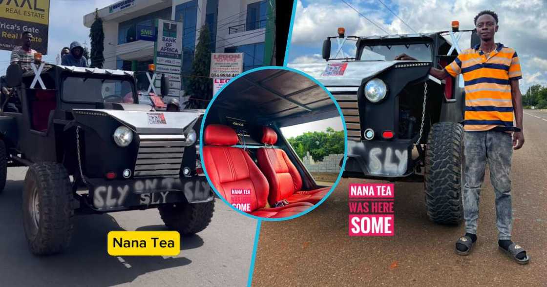 Photos of Kwaku Sylvester and his Jeep Wrangler prototype. Photos of Kwaku Sylvester and his Jeep Wrangler prototype.