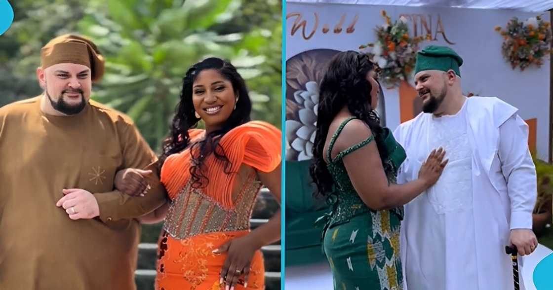 Travis and Ernestina, pretty Ghanaian lady, ties the knot, American boyfriend, traditional wedding Travis and Ernestina, pretty Ghanaian lady, ties the knot, American boyfriend, traditional wedding