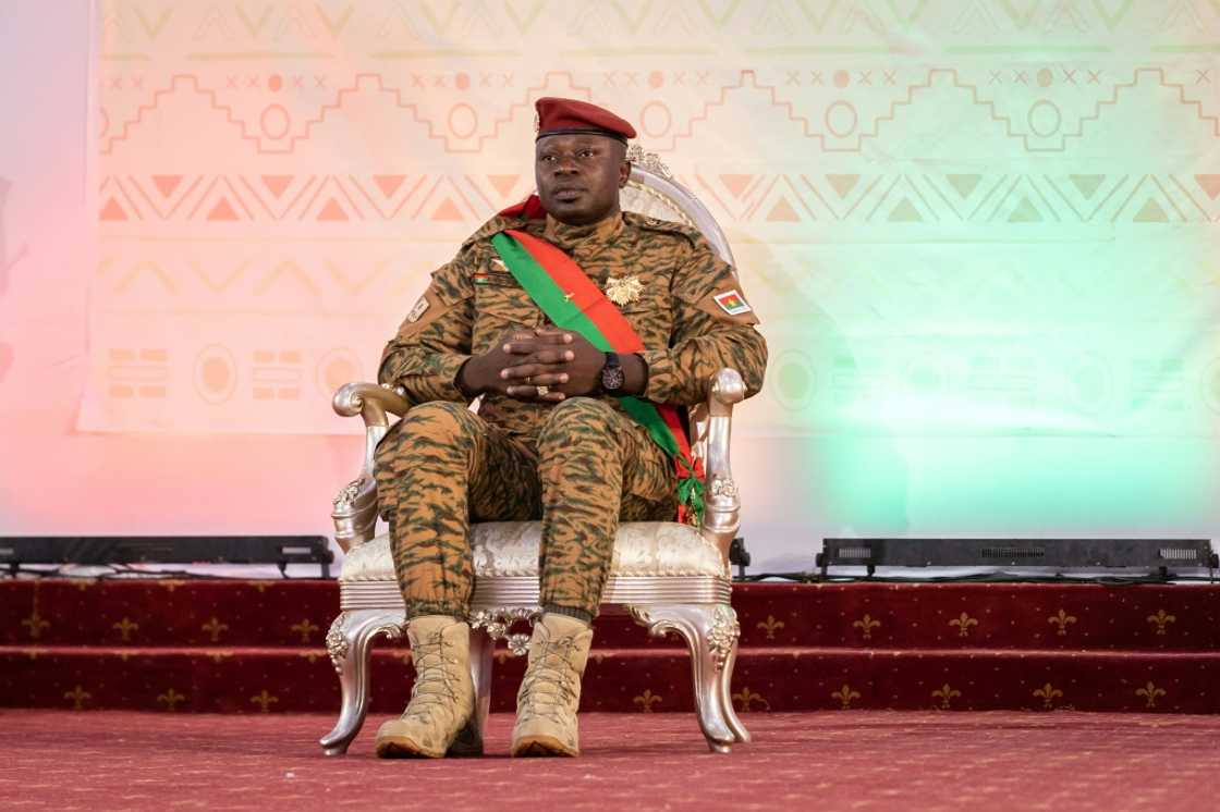 Coup leader Lieutenant-Colonel Paul-Henri Sandaogo Damiba, pictured at ceremonies in March where he was sworn in as transitional president Coup leader Lieutenant-Colonel Paul-Henri Sandaogo Damiba, pictured at ceremonies in March where he was sworn in as transitional president