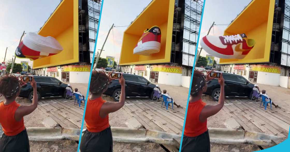 ike Air Force 1 Low 'Little Accra' visualisation billboard at Osu awes