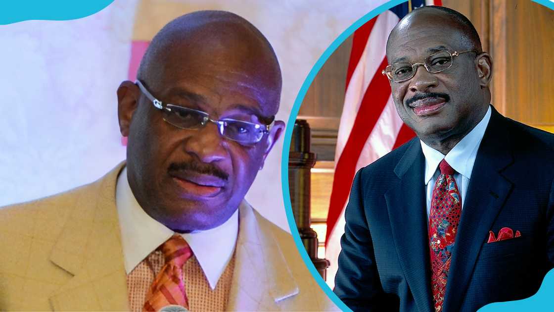 Gary attends the 16th Annual Wall Street Project in New York City (L). He poses in front of an American flag (R). Gary attends the 16th Annual Wall Street Project in New York City (L). He poses in front of an American flag (R).