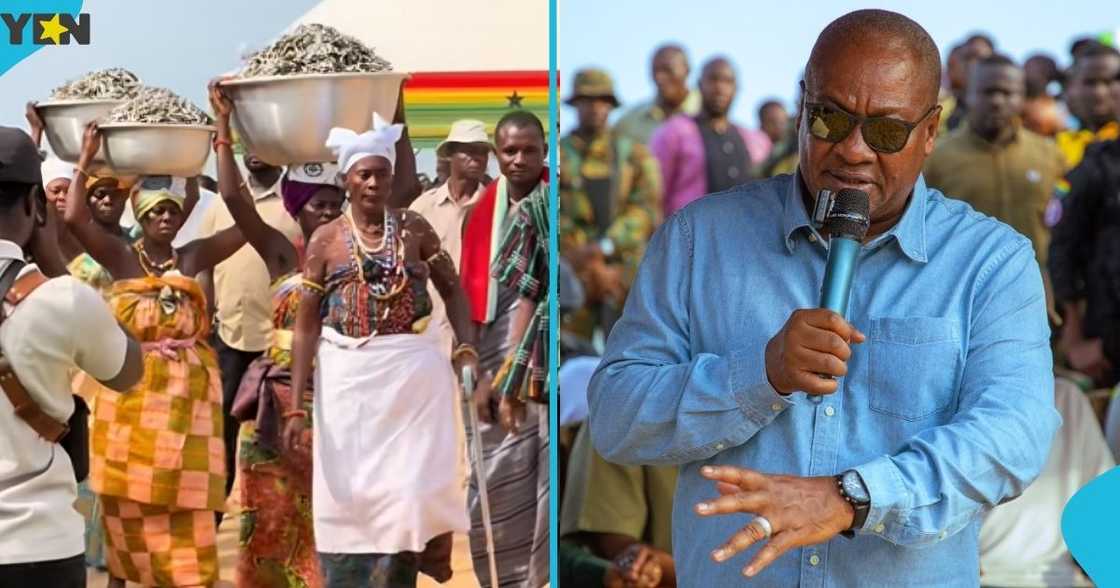 President John Mahama, Ketu South, Queenmothers, Volta Region, sea defence project.