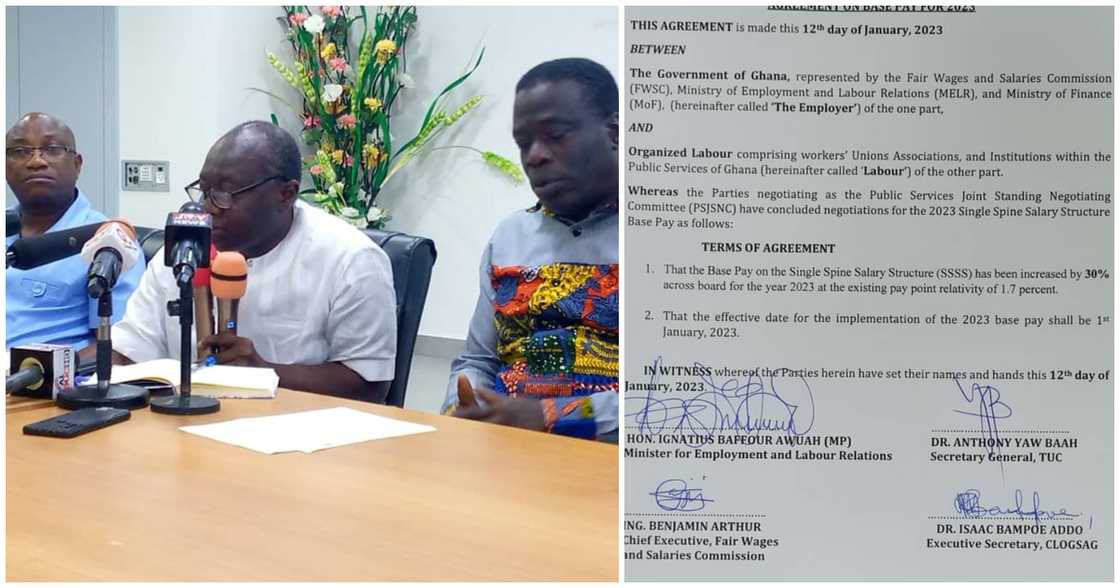 The Minister of Finance, Ken Ofori-Atta has lamented the 30% base pay increment for public workers saying it will affect the 2023 budget The Minister of Finance, Ken Ofori-Atta has lamented the 30% base pay increment for public workers saying it will affect the 2023 budget