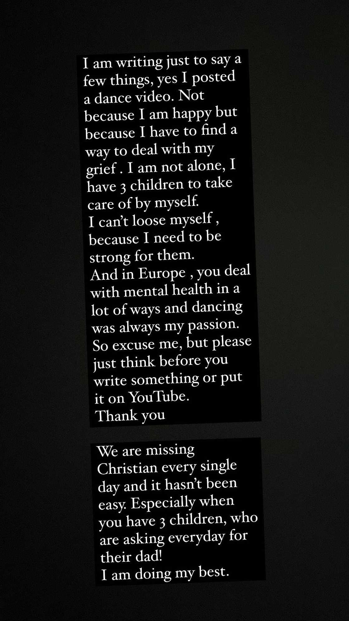 Atsu's wife responds to critics Atsu's wife responds to critics