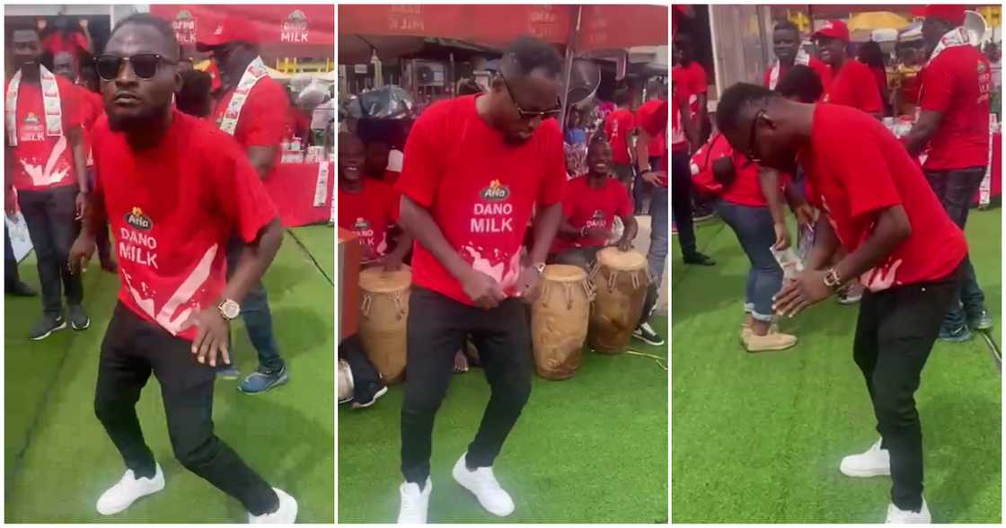 Funny Face dancing at Dano Milk activation