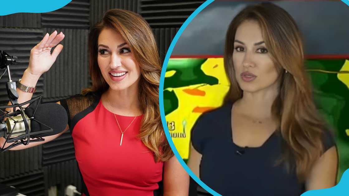 Meteorologist Sheena Parveen at the studio. Meteorologist Sheena Parveen at the studio.