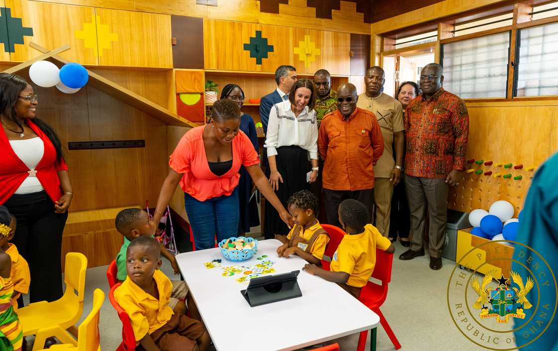 The new Kwabenya Model Kindergarten School has state of the art facilities. The new Kwabenya Model Kindergarten School has state of the art facilities.