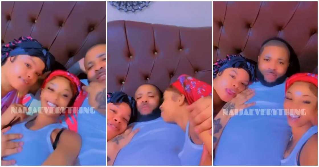 Two friends, same boyfriend, bed Two friends, same boyfriend, bed