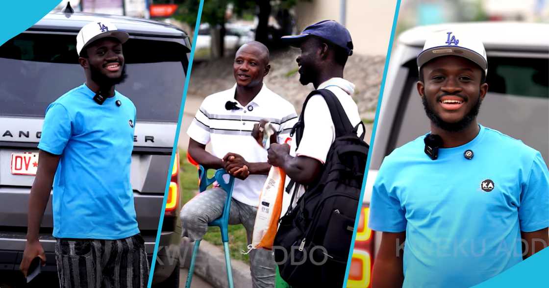 Kweku Addo, youtube, father's day, street hawker, physically challenged street hawker, air freshener seller, accra, ghana Kweku Addo, youtube, father's day, street hawker, physically challenged street hawker, air freshener seller, accra, ghana
