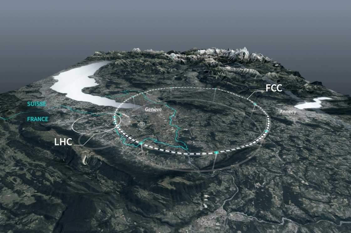 The FCC would form a new circular tunnel under France and Switzerland The FCC would form a new circular tunnel under France and Switzerland