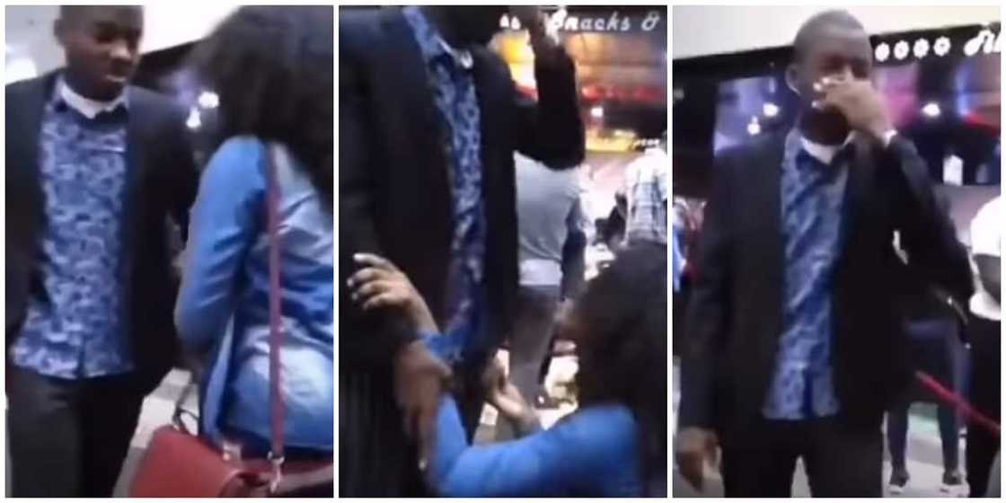 Reactions as lady slaps boyfriend for rejecting her marriage proposal after dating for 6 years Reactions as lady slaps boyfriend for rejecting her marriage proposal after dating for 6 years