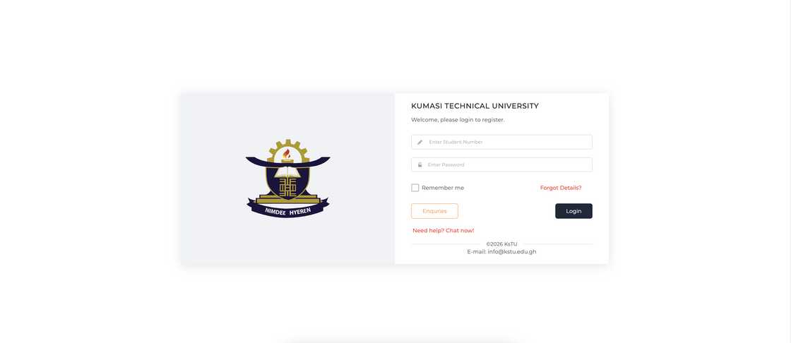 Kumasi Technical University student portal Kumasi Technical University student portal