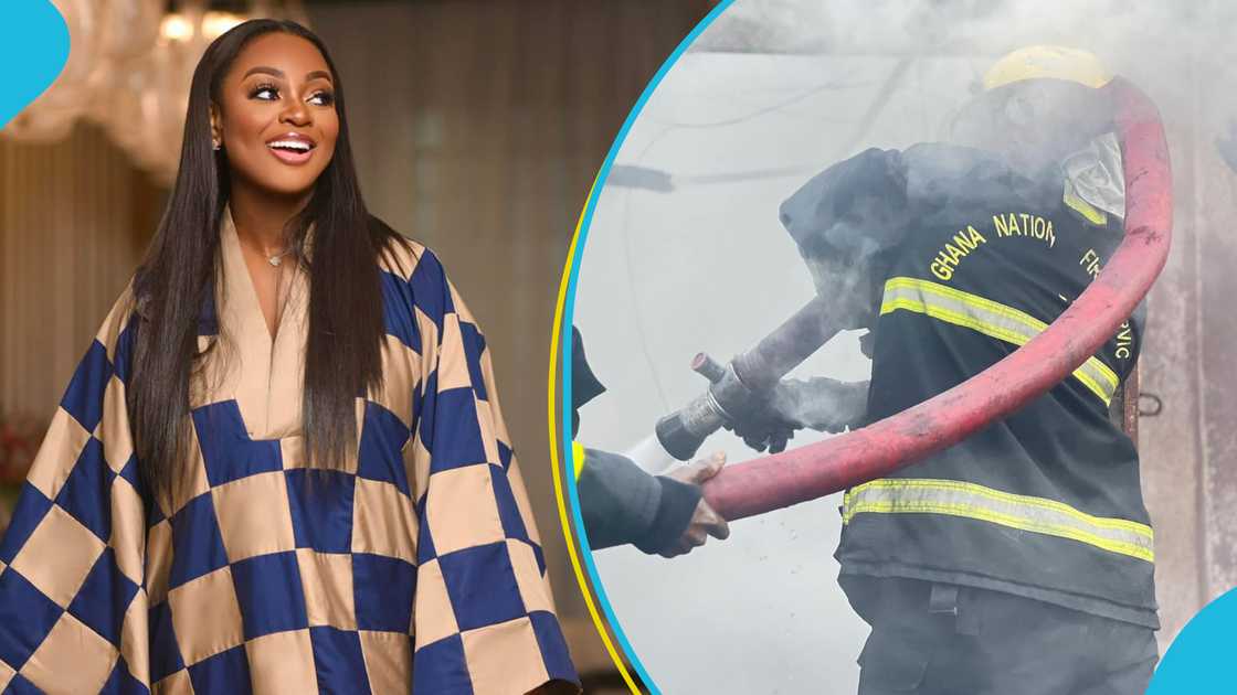 Fire Service On Jackie Appiah Fire