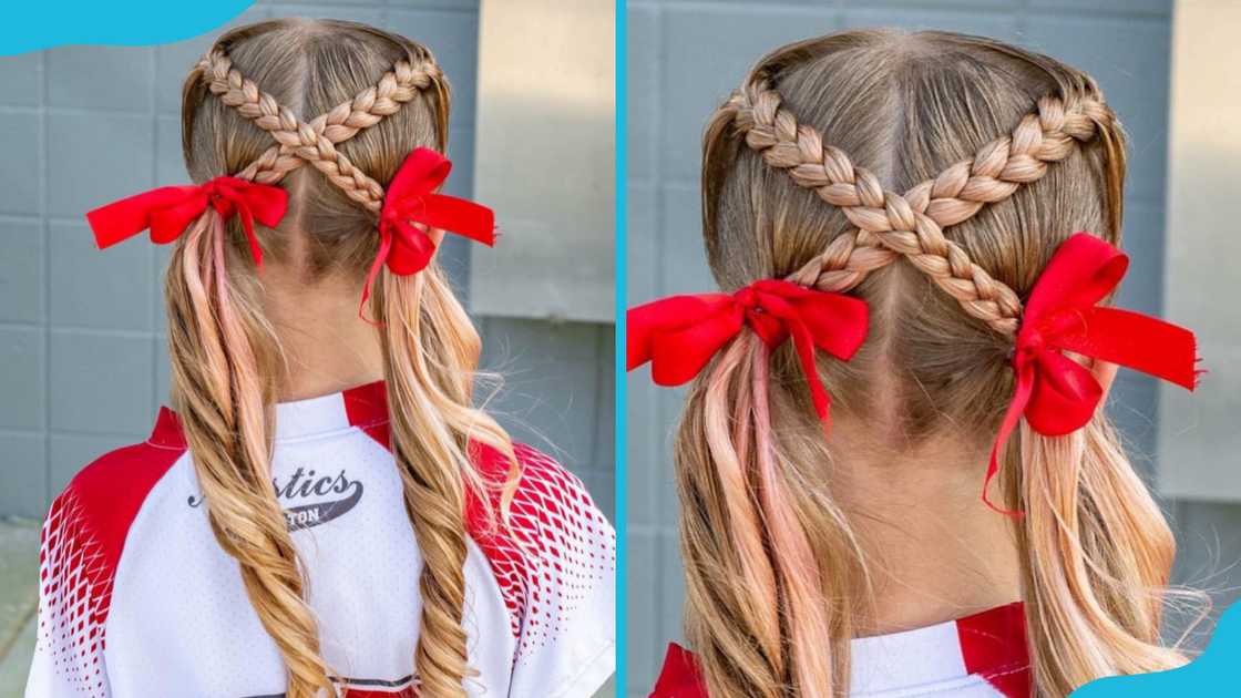 Crisscross French braid elegance Crisscross French braid elegance