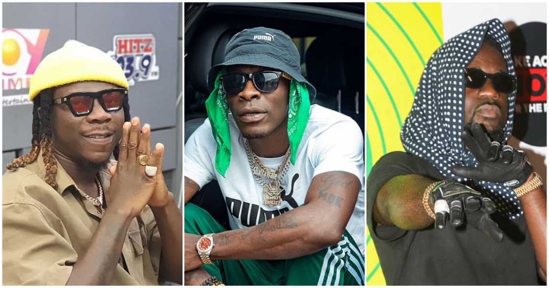 Stonebwoy, Shatta Wale and Sarkodie Stonebwoy, Shatta Wale and Sarkodie