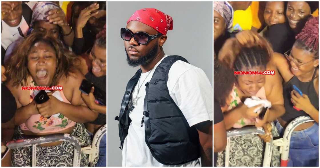 King Promise gifts fan his singlet at Pent Hall Week King Promise gifts fan his singlet at Pent Hall Week