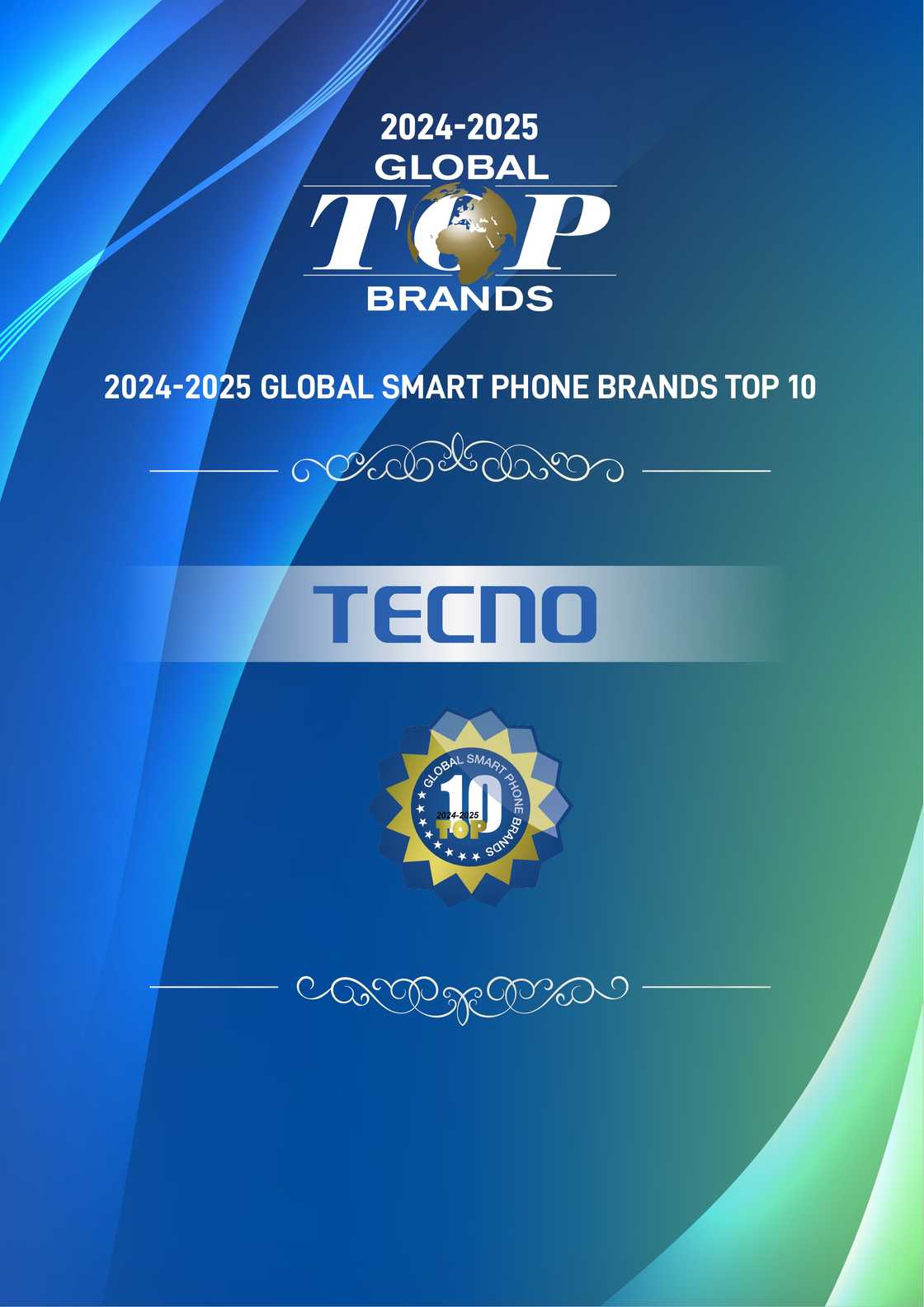 TECNO Named Among 24-25 Global Top 10 Smartphone Brands and Wins Dual Product Innovation Awards