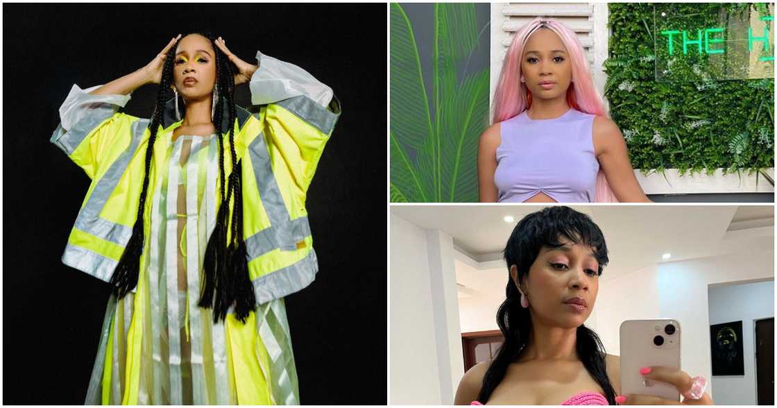 Ghanaian Musician Deborah Vanessa Crafty Turns Her Long Synthetic Hair Into Crochet Top Ghanaian Musician Deborah Vanessa Crafty Turns Her Long Synthetic Hair Into Crochet Top