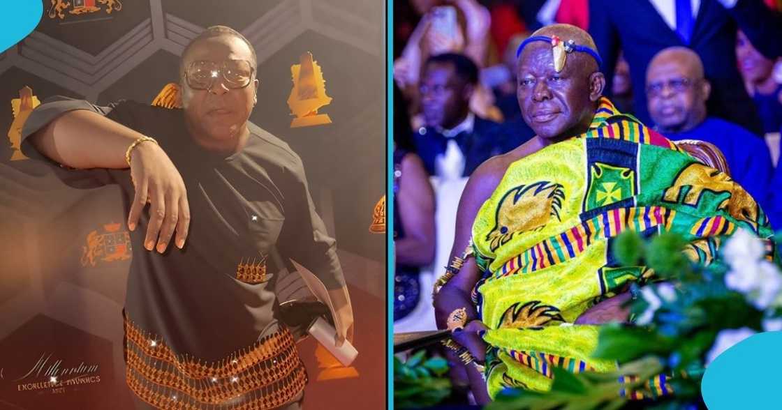 Oheneba Jude, TikTok sensation, Otumfuo Osei Tutu II, the Asantehene, Kumasi. Oheneba Jude, TikTok sensation, Otumfuo Osei Tutu II, the Asantehene, Kumasi.